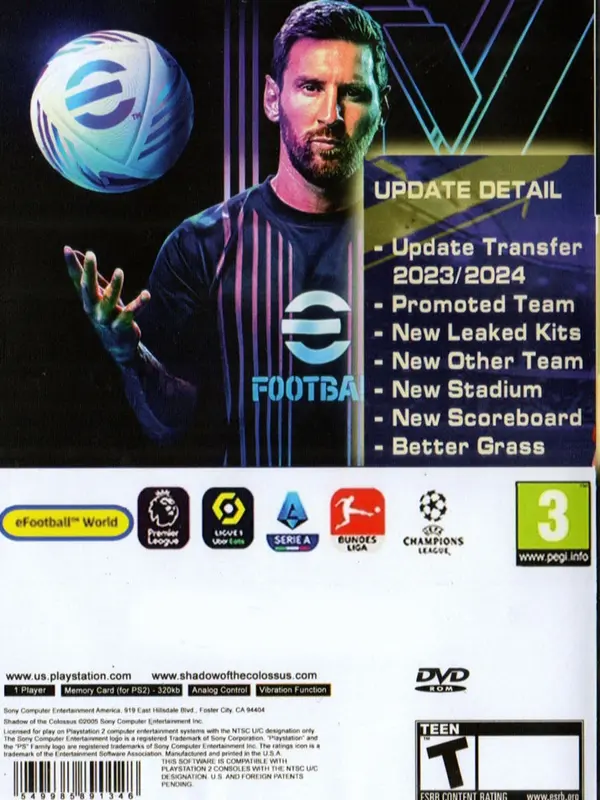 Kaset Game PS2 Winning Eleven 2024 CD/DVD 1