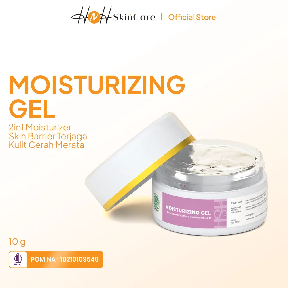 HNH Skincare - Moisturizer Gel - Pelembap Wajah Gel Ringan untuk Semua Jenis Kulit
