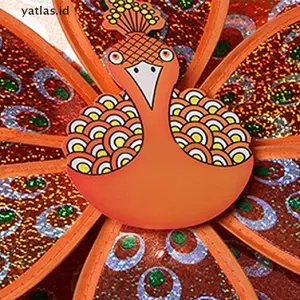 [yatlas] Double Layer Peacock Laser Sequin Kincir Angin Spinner