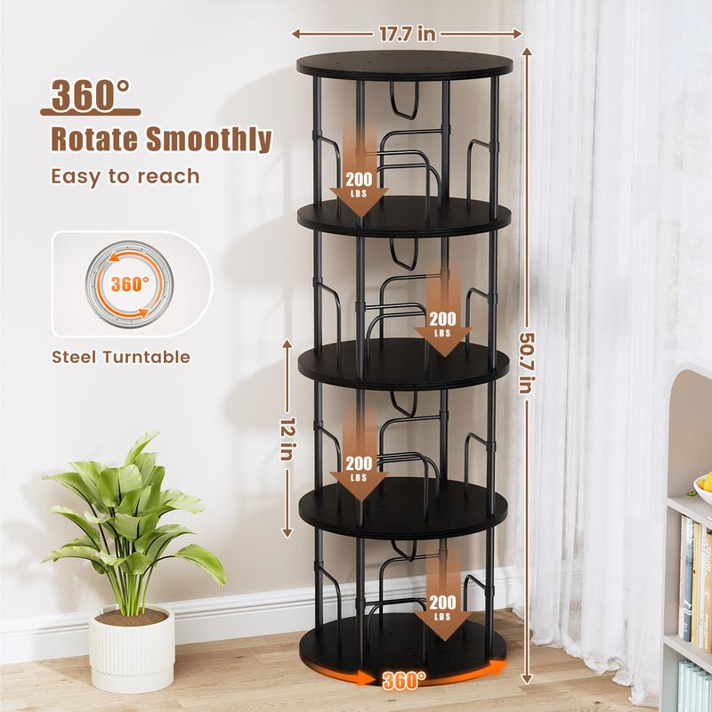 (BLACK FRIDAY SALE) popular 5 Tier Shelf Bookcase Organizer Rack Brand New Quality