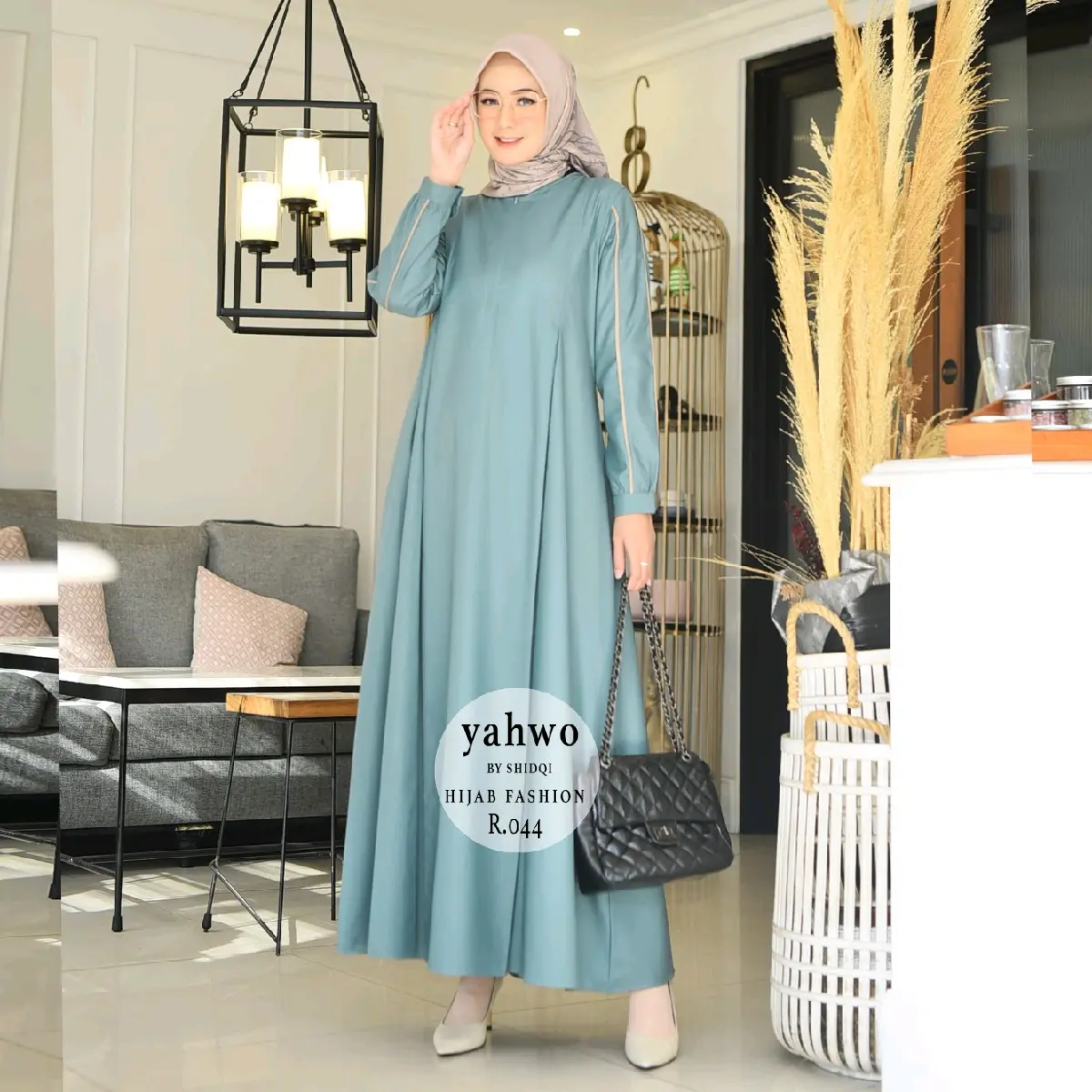Yahwo Hijab Fashion-Dress Wanita Terbaru Terlaris-Busuy-Gamis Toyobo Kombinasi-Dres Maxi Lebaran Terbaru-Dewasa/Remaja-Muslim-Syari-Simple-Mewah-Pesta-Kondangan gamis  exclusive