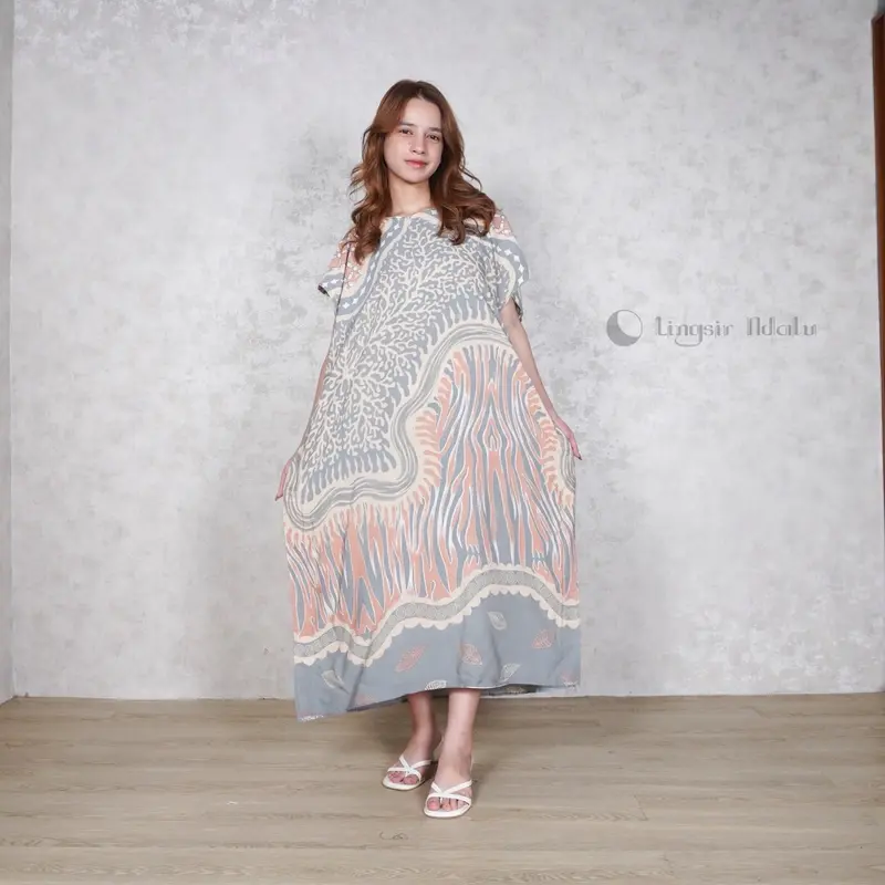 3 Pcs Daster Lowo Tambal LD 140 Bahan Rayon Super R1 Busui Zipper [lingsirndalu] 7