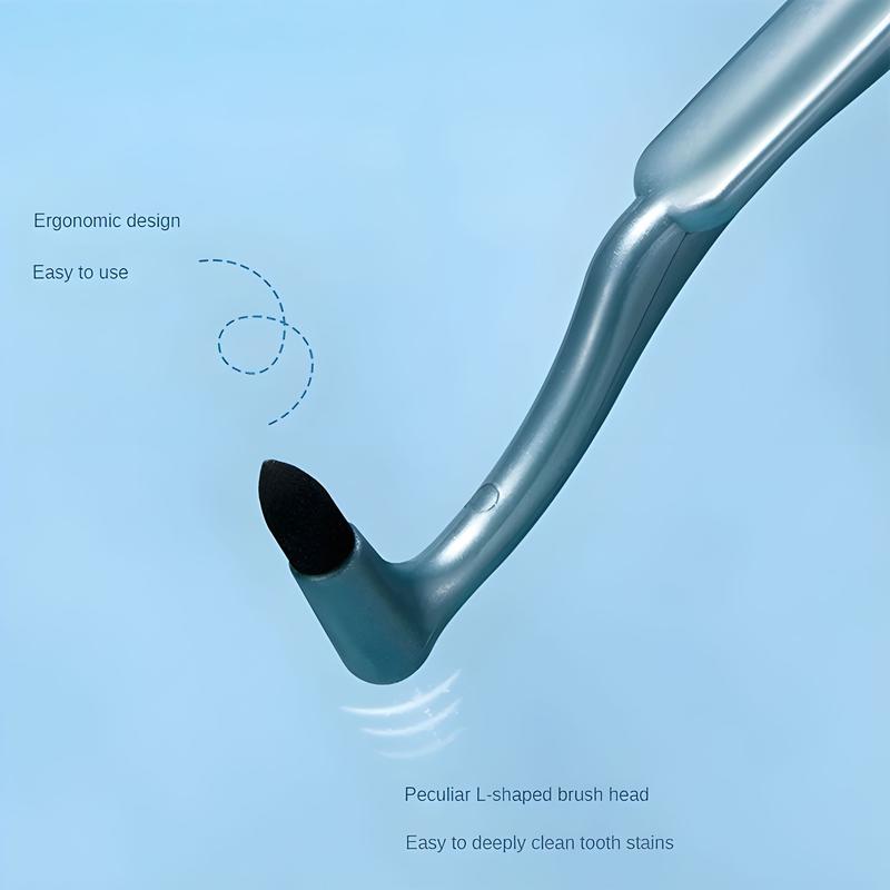 Product Introduction of Deep Clean L-shaped Ergonomic Manual Toothbrush - Removes plaque and stains, portable oral care tool Comfort 3