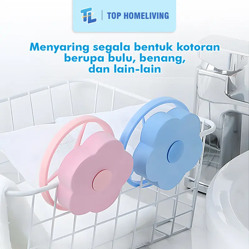 Saringan Laundry Penyaring Mesin Kotoran Mesin Cuci Jaring Pembersih Otomatis Mengambang 2