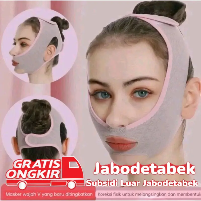 (GARANSI ORI)Korset Wajah V Shape Sensitive skin Perban Pegencang Wajah Permanen Korset Wajah Pipi Pengncang Wajah 0