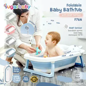 Sugarbaby Foldable Baby Bathtub F76N / Sugar Baby Bak Mandi Bayi Lipat dengan sensor panas