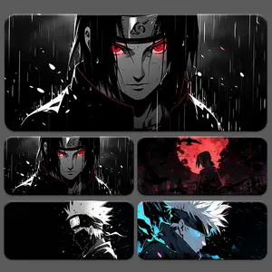 Alas Mouse Premium Mouse Pad Gaming Non-Slip Desk Mat Large Size Anime Uchiha Itachi Motif High-quality Rubber Mousepads 80*30 CM