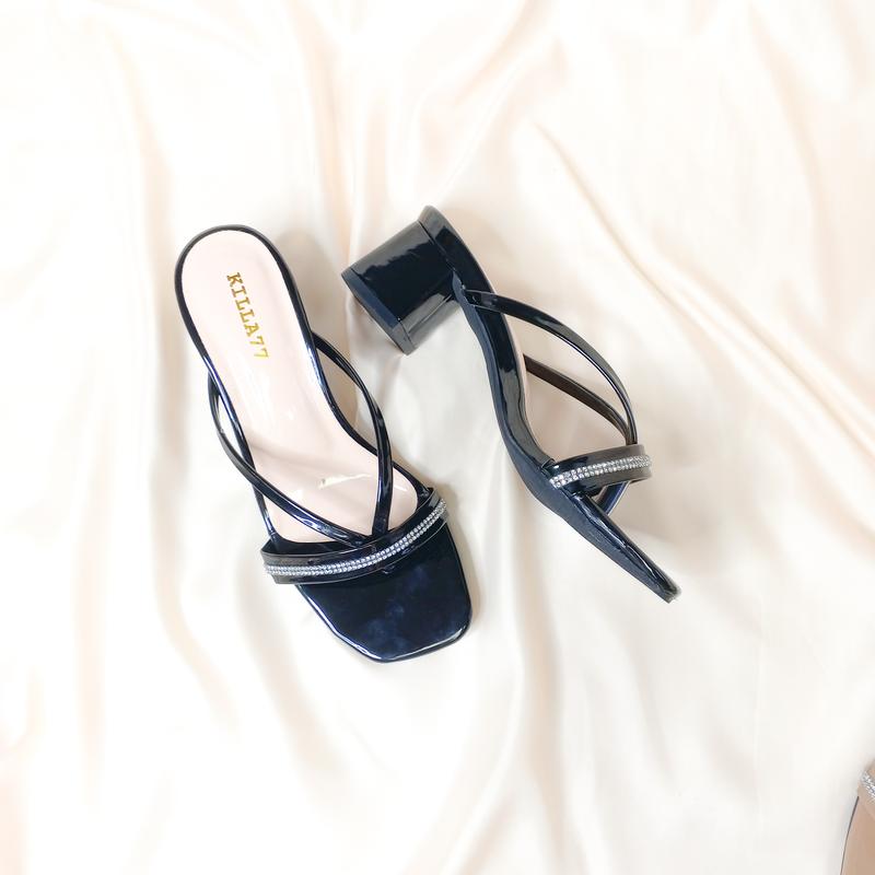 FS HEELS wanita casual hak tinggi 5cm outfit simple AMD01 8