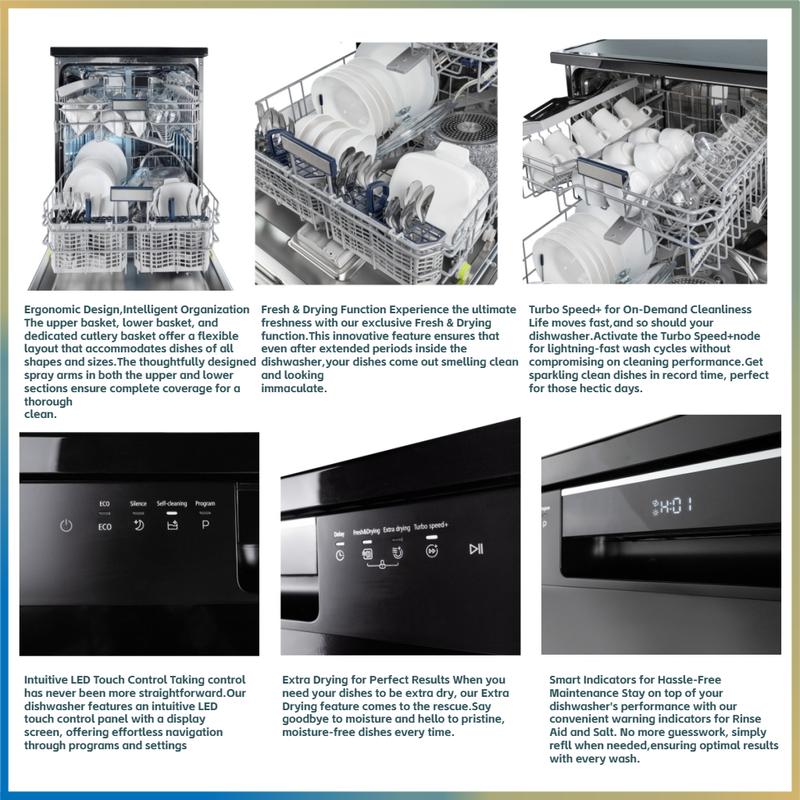 Product Introduction of [SG Seller]EF  EFDW 9151 BM FREESTANDING DISHWASHER 28