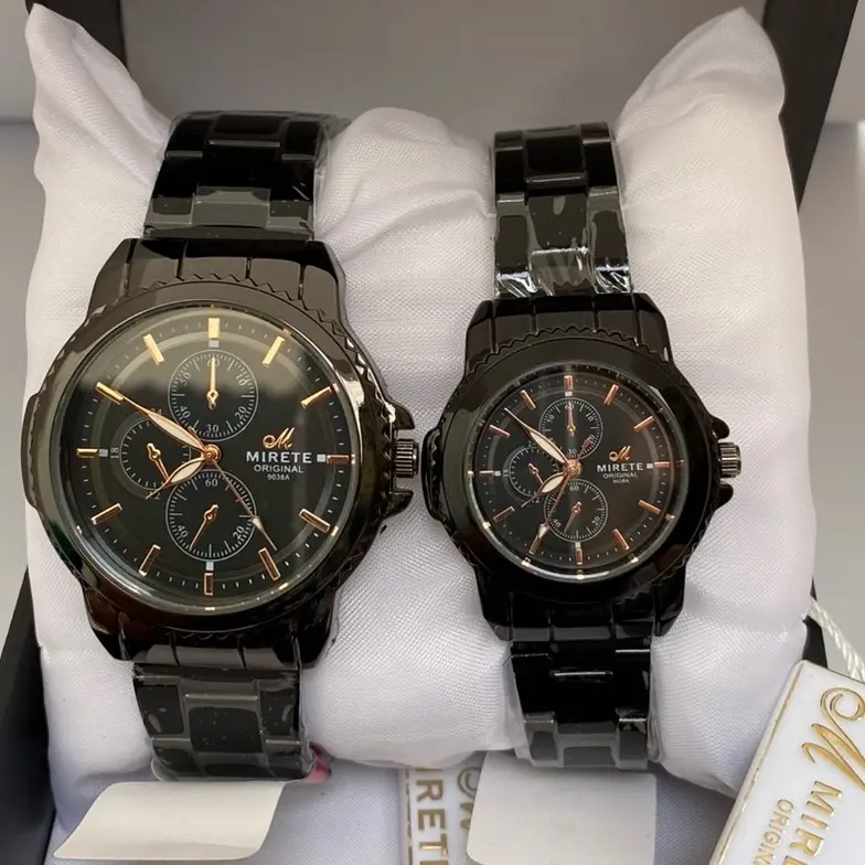 Jam Tangan Mirete Couple Rantai Pria dan Wanita bisa beli satuan Stainless Stell Tahan Air  Watches