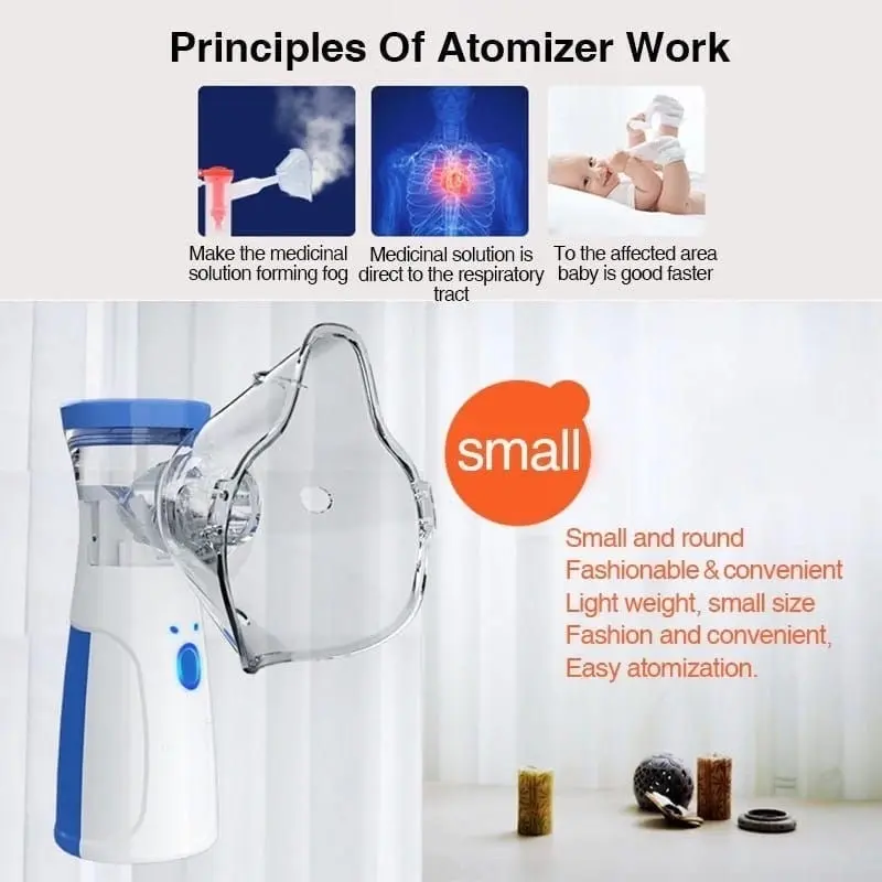 Dr.Spock Mesh Nebulizer Portable / alat Nebulizer Anak N7 Plus Tetes Asli Berat Obat alat pengatur nafas dr isla nebulizer  portable Store 4