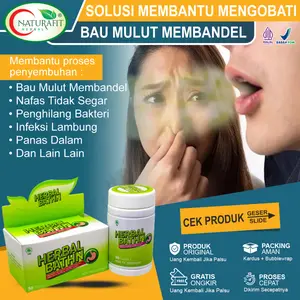 Obat Bau Mulut Paling Ampuh, Nafas Bau Tidak Sedap, Penghilang Bau Mulut Permanen, Halitosis, Obat Bau Mulut Gigi Berlubang, Obat Bau Mulut Karena Asam Lambung, Penyegar Mulut Agar Tidak Bau, Panas Dalam, Obat Bau Mulut Membandel - Herbal Bathn Naturafit