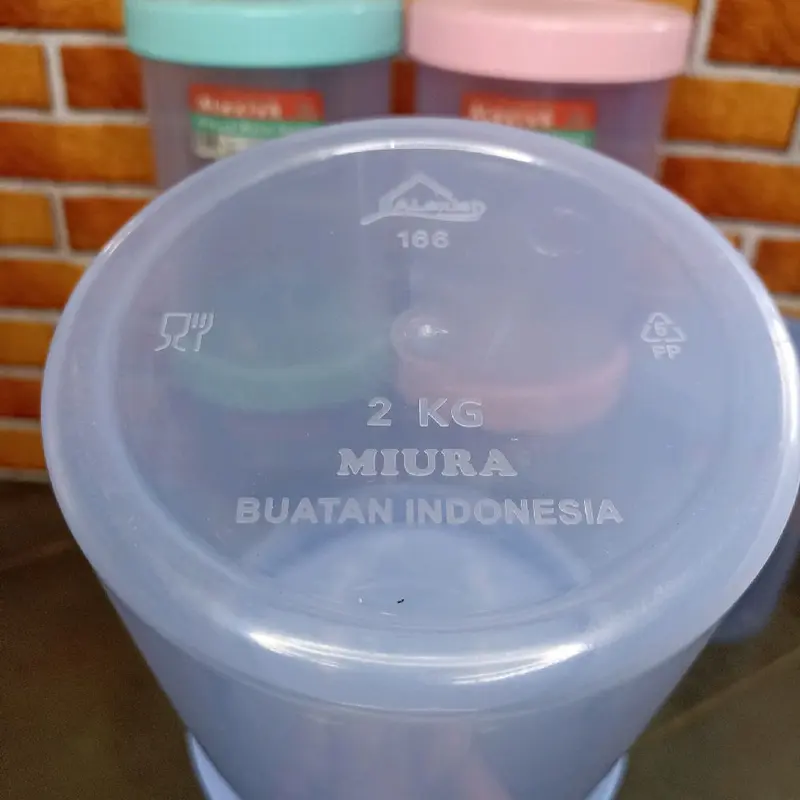 (6pcs)toples MIURA plastik toples kue lebaran toples cemilan ALexish 2kg 3