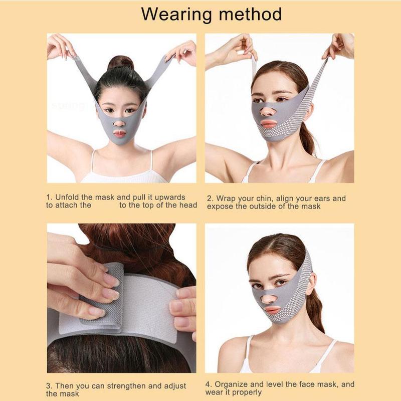 Product Introduction of 1pcs V Shaper Facial Bandage Double Chin Masseter Beauty Sleep Sculpting Mask Face Mask Beauty O4O3 44