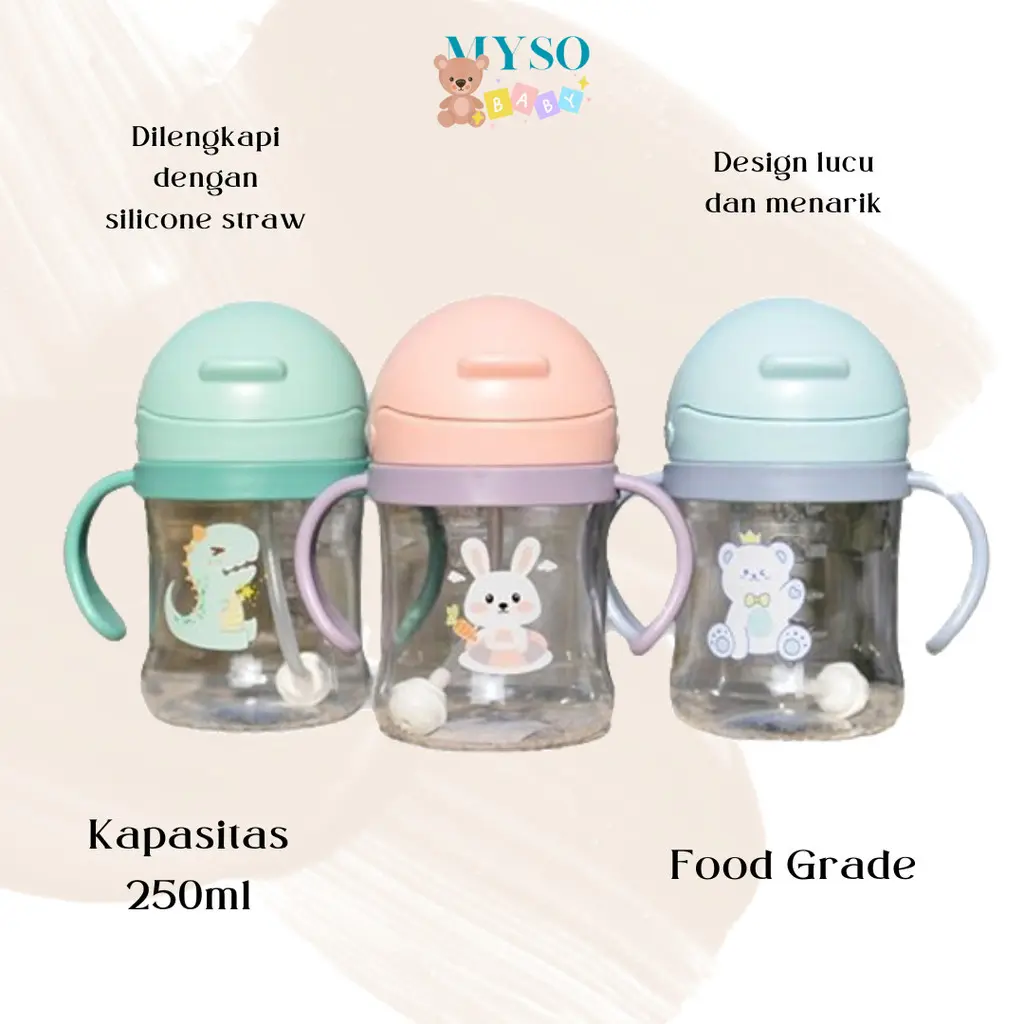 Botol Minum Anak 250ML  Training Cup Balita Bayi
