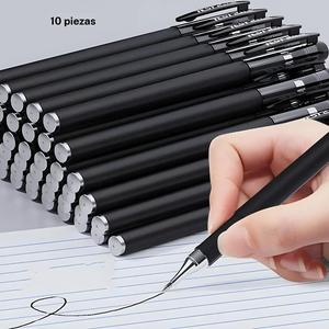 10pcs Pluma de firma para negocios de uso oficinal, Pluma de bola de tinta de primera calidad, Escritura suave, Pluma de examen de oficina, Nuevo estado
