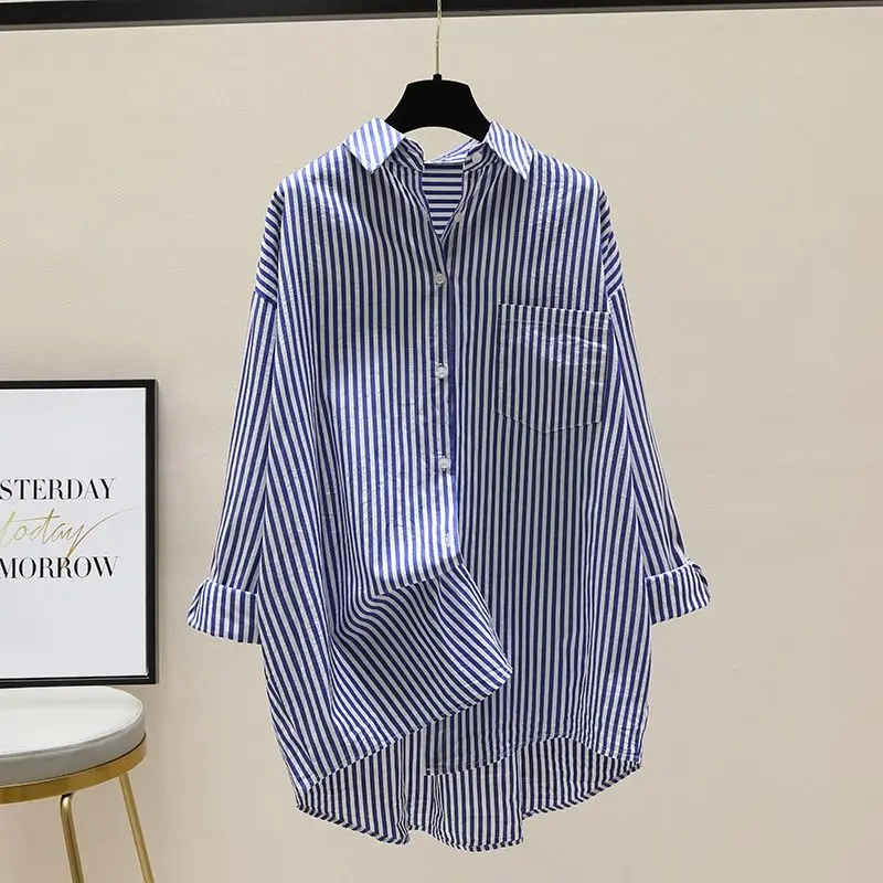 Long Sleeve Shirt Women's New Loose Korean Version Casual Fashion Design Sense Shirts