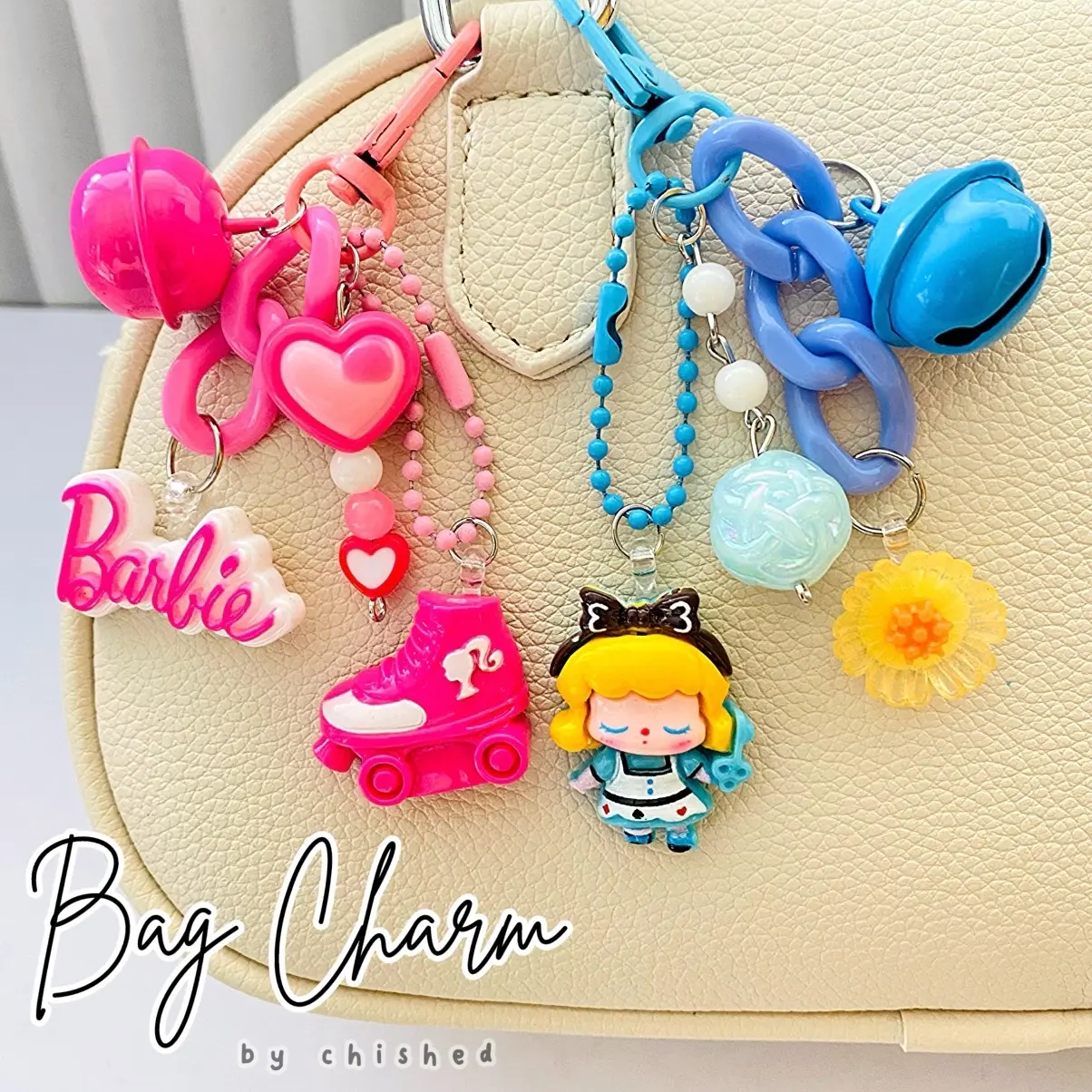 Bag Charm Gantungan Tas Rantai Labubu/ Mini Strap Chain Costume