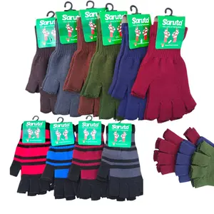 Sarung Tangan Rajut 1/2 Jari Multi Fungsi - Gloves