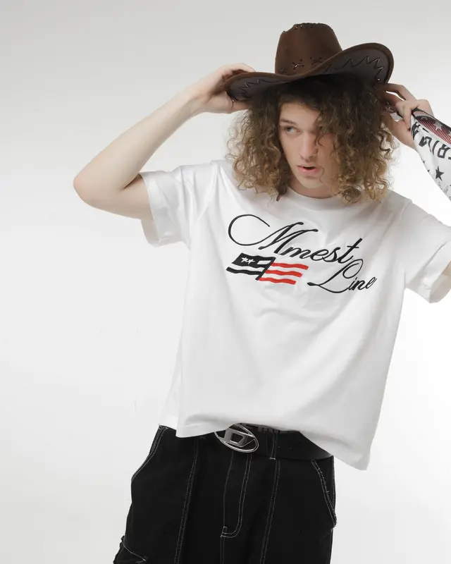 Áo thun MMESTLINE "USFLAG" form Boxy chất liệu Premium Cotton Thiêu Chữ Nổi 4
