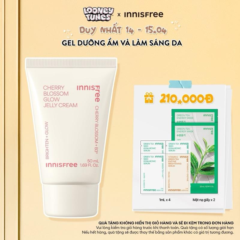 Gel dưỡng ẩm sáng da innisfree Jeju Cherry Blossom Jelly Cream 50mL Skincare Lotion