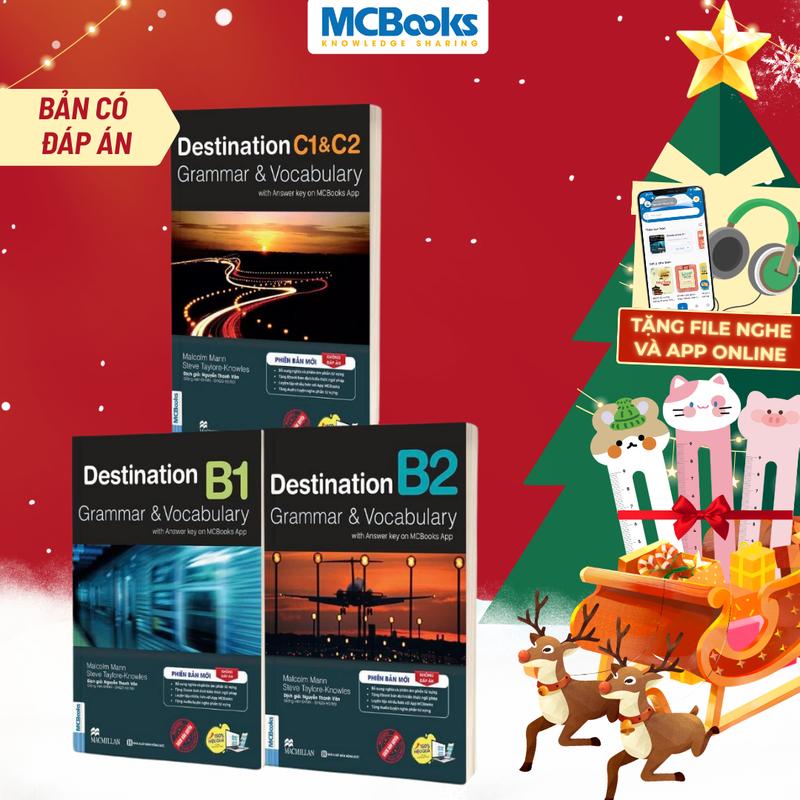  Sách Trọn Bộ Giáo Trình Destination Grammar & Vocabulary B1 B2 C1&C2 TB 2024  Bài tập Kèm Đáp Án  MCBooks  Lẻ combo  - Tặng Bookmark 