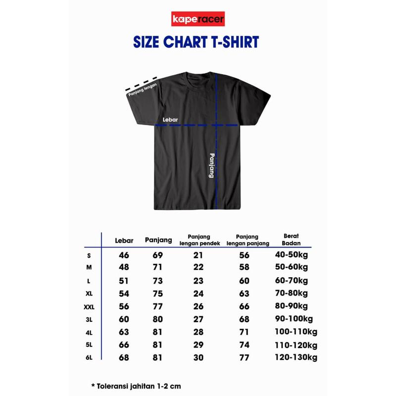 Product Introduction of Kaperacer kaos 2 stroke 4 stroke Initial Pendek Combed Sablon DTF 0