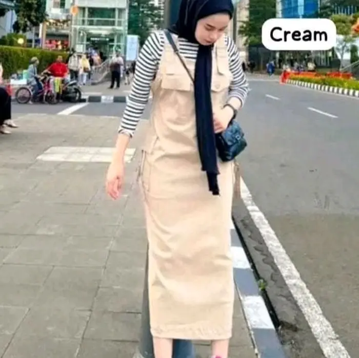 Jumpsuit Panjang Katun Wanita Dewasa baju Kodok Overall Cewek Remaja 2