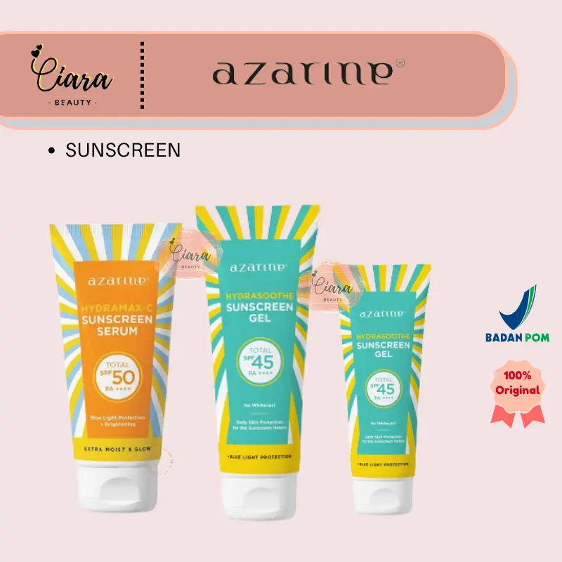 Azarine Sunscreen Skincare Series Berminyak Facial