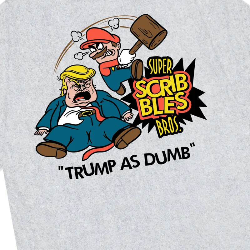 ( Gratis Stiker ) Scribbles Kaos Pria & Wanita Lengan Pendek T-shirt Regular TRUMP Misty Katun Combed 24s (BISA COD) 4