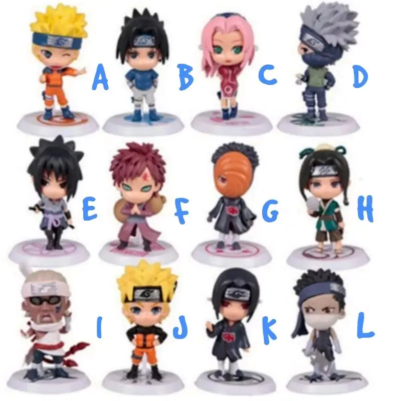 Action Figure Mini Naruto Shippuden Sasuke Sakura Kakashi Mini Naruto Toy