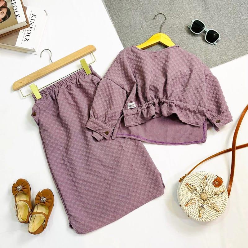 SETELAN ONE SET BAJU DAN ROK ANAK PEREMPUAN 3-5 TAHUN 4