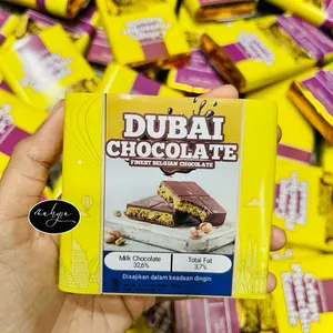 (MAHYRA) Coklat dubai mini viral | Coklat dubai pistacio kunafa murah | Coklat enak | Coklat premium dubai Chocolate Food Snacks Cemilan Cokelat Makanan Camilan chocolates
