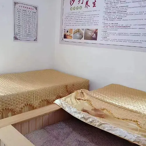 Sand therapy bed, salt therapy jade therapy bed