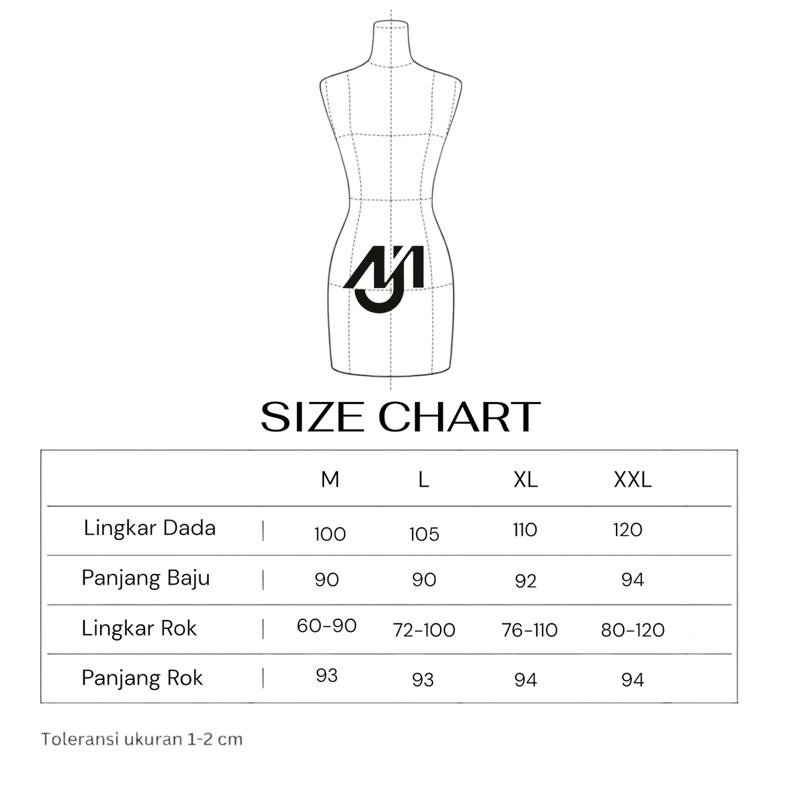 Stelan Rok Melayu Alena Baju Kurung Melayu Bordir Wanita