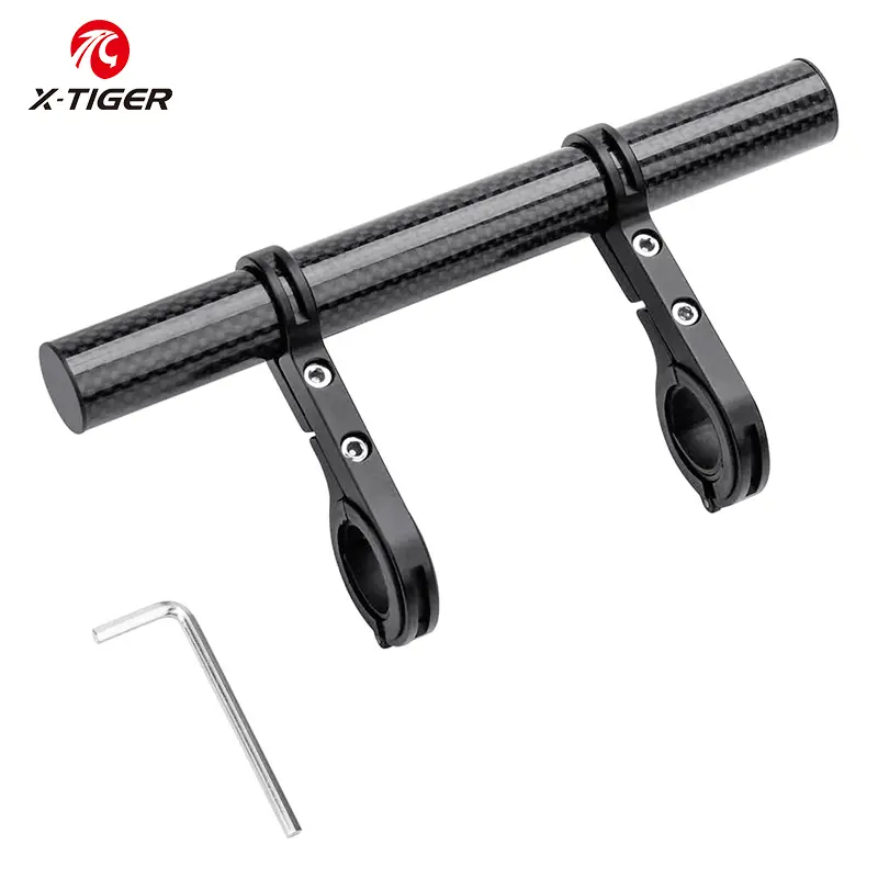 X-TIGER Bicycle Carbon Tube Extension Rack Bicycle Handlebar Rack Bracket Extender Bracket Cycling Extension Rack Bracket