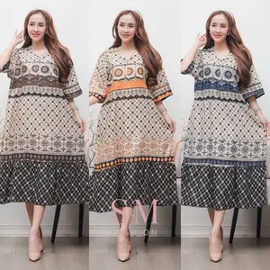 Paket Daster Jumbo Rempel Tali Pinggang Motif Kiara LD 125 PB 115 Busui Friendly Cocok Di Segala Musim