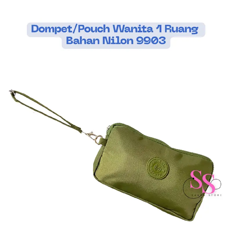 DOMPET/POUCH WANITA 1 RUANG BAHAN NILON 9903 3