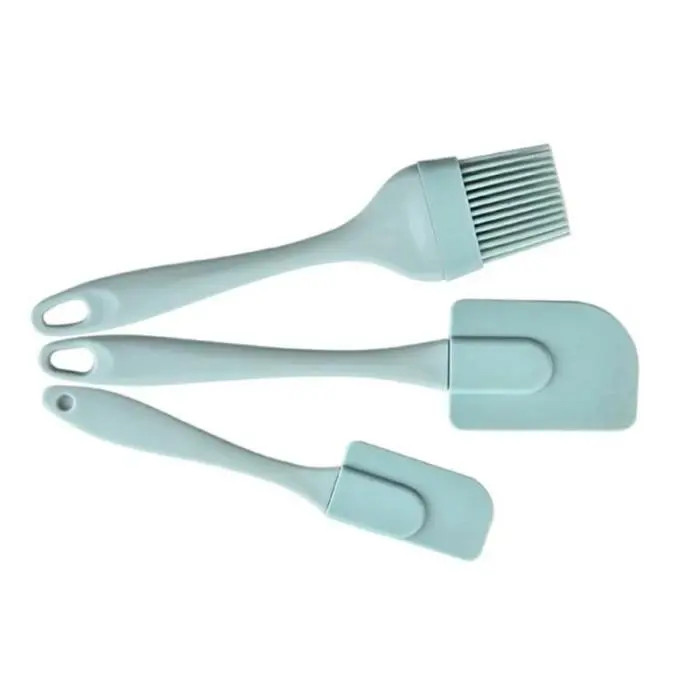 Spatula set silicone isi 3 pcs/Alat baking 1 set isi 3 pcs/ Peralatan backing bahan Silikon/ Alat masak buat panggang kue 2