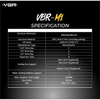 Gambar VBR M1 - Micro ATX Mini Gaming Case - Black dari JnJ Online Kota Administrasi Jakarta Pusat 4 Tokopedia