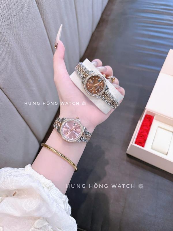 Tặng Đồ Tháo Dây B757N_Đồng Hồ Nữ Oacen _Dây Thép _Size 30_Khoá Gập Watch Women Đeo Tay Voi