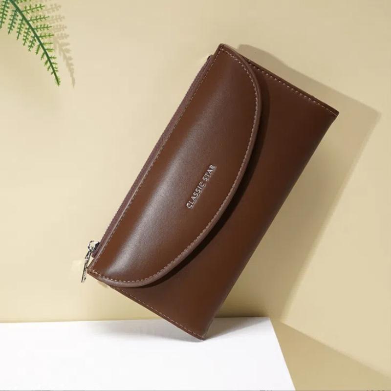  KAITIFEI Ví nữ C307 phong cách retro dung lượng lớn ví dài túi đựng tiền xu có khóa kéo chất liệu PU cao cấp giá trực tiếp từ nhà máy 