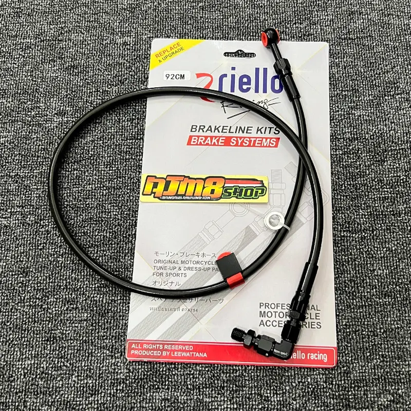 Selang Rem Depan Riello 90 drajat panjang 92cm Universal Motor 2