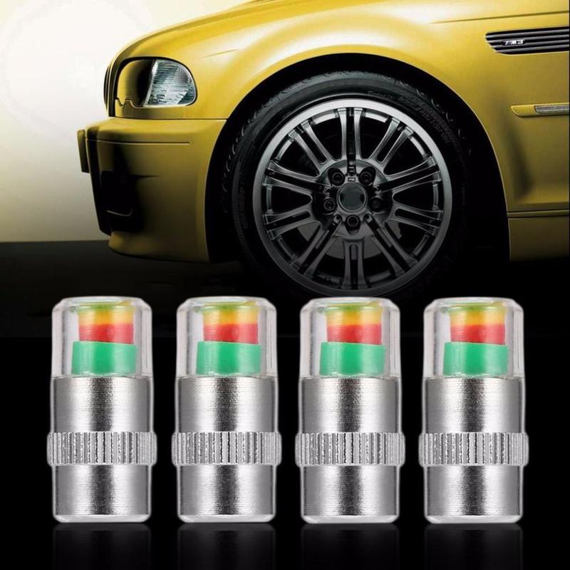 Product Introduction of 3 Color Alert Indicator Display Tire Valve Cap Cars Tire Pressure Monitor Valve Cap Tool 15