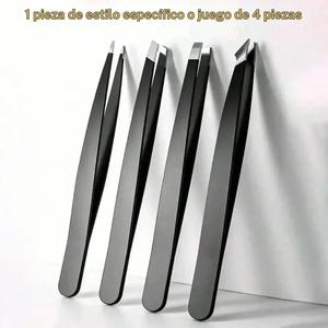 Pinzas de precisión para cejas, pinzas profesionales de acero inoxidable para cejas y vello facial, eliminación de esquirlas y vello encarnado, maquillaje