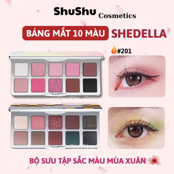 SHEDELLA Bảng Phấn Mắt Lấp Lánh Bảng Phấn Mắt Nhiều Màu Sắc Bảng Phấn Mắt Bảng Trang Điểm Khói Mỹ Phẩm SHUSHU COSMETICS