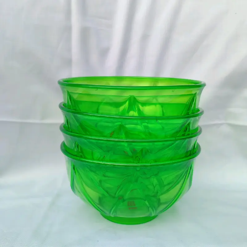 Promo 6 pcs Mangkok Besar Bulat Bakso Bowl akrilik plastik yoyo star/ Mangkuk Greenline Mika Plastik Diameter 16 Cm. 3