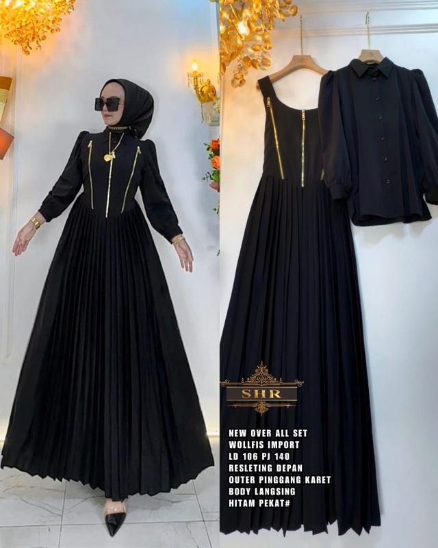 SHR MAXI DRESS PRINCES SALUR WOLPIS ORI SHR 100% KODE GAMIS INCESS Dengan Desain Elegan dan Nyaman