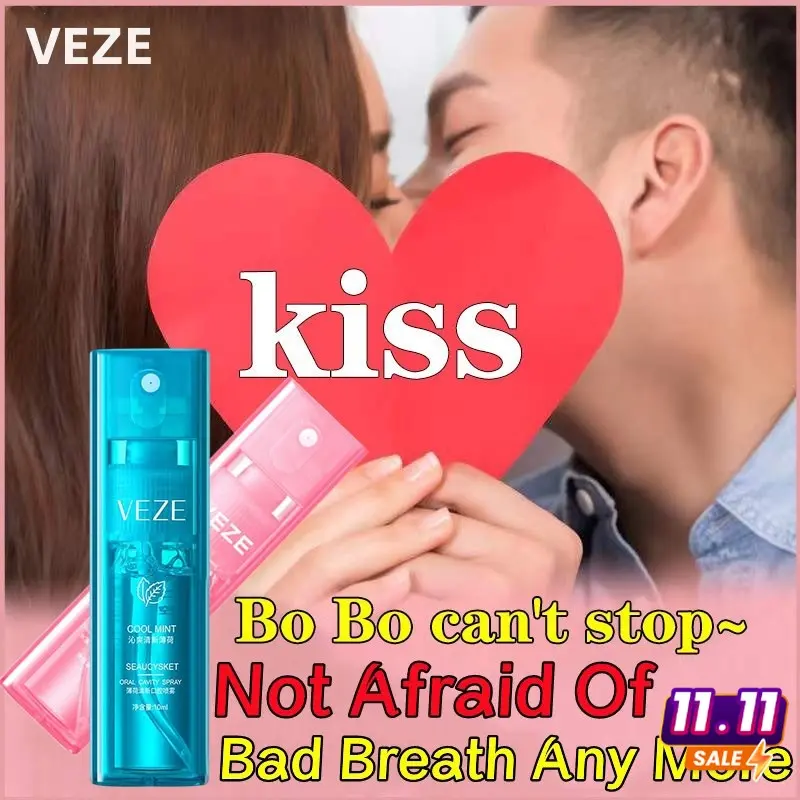 VEZE Refreshing Mouth Spray 10ml - Parfum Mulut / Pengharum Mulut / Penyegar Mulut Untuk Penghilang Bau Mulut 0