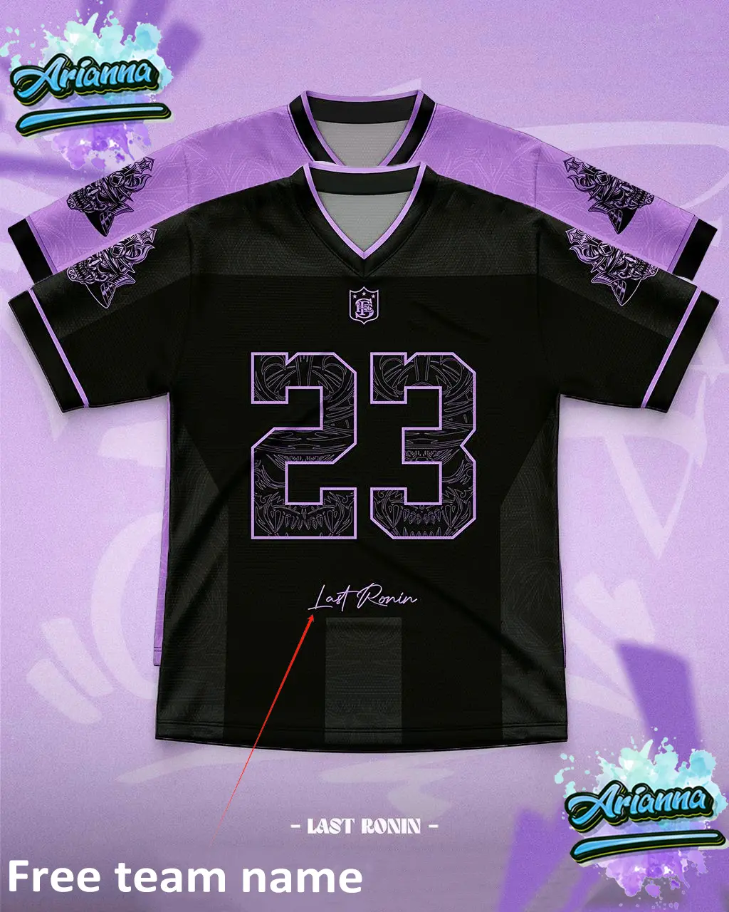【Free Custom Name & Number】EFS Oversize Last Ronin Original